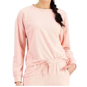 Jenni Women's Long Sleeve Lounge Pajama Top, Light Pink, XXL